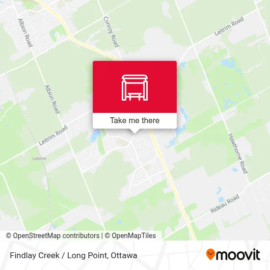 Findlay Creek / Long Point map
