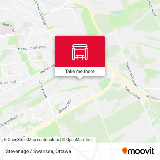 Stevenage / Swansea map