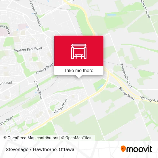 Stevenage / Hawthorne map