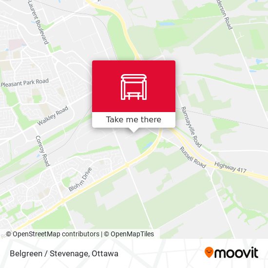Belgreen / Stevenage map
