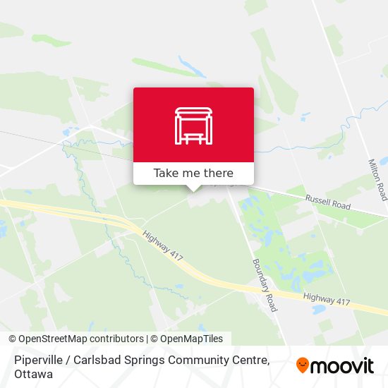 Piperville / Carlsbad Springs Community Centre map