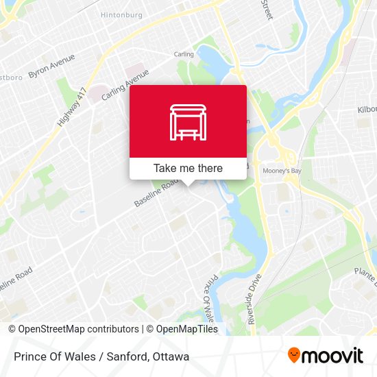 Prince Of Wales / Sanford map