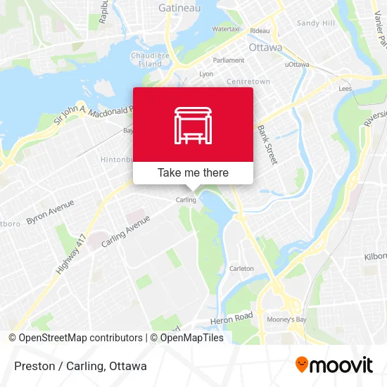 Preston / Carling map