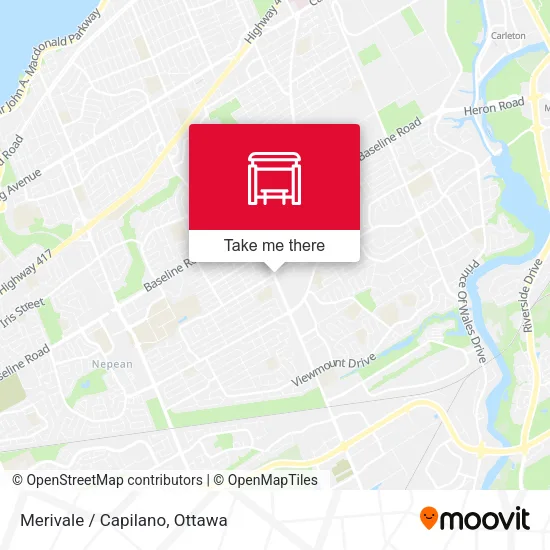 Merivale / Capilano map