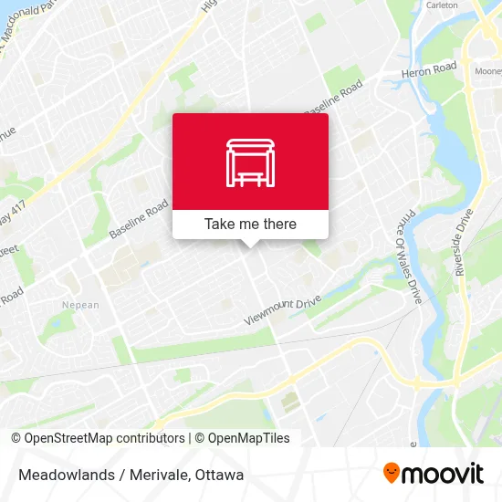 Meadowlands / Merivale map