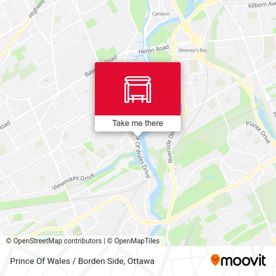 Prince Of Wales / Borden Side map