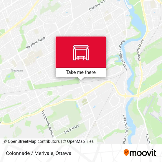 Colonnade / Merivale map