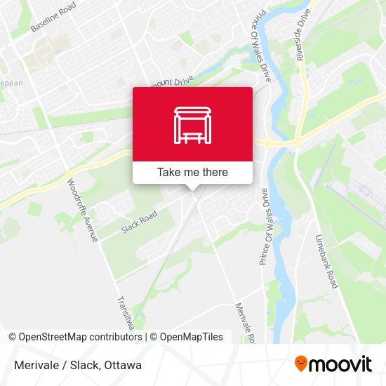 Merivale / Slack map