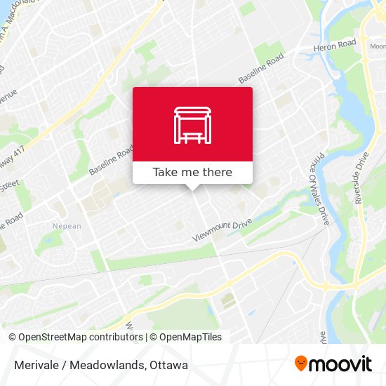 Merivale / Meadowlands map