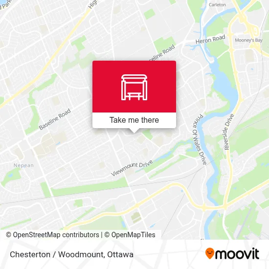 Chesterton / Woodmount map