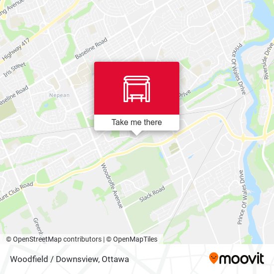 Woodfield / Downsview map