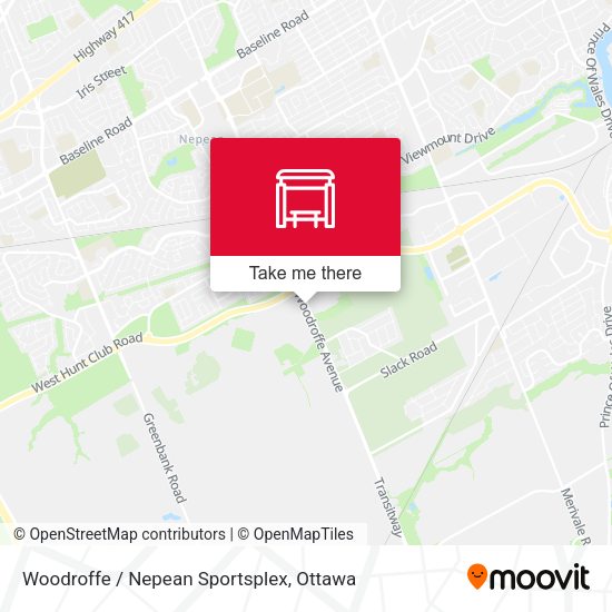 Woodroffe / Nepean Sportsplex map