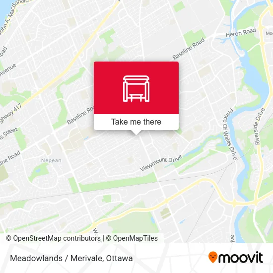 Meadowlands / Merivale map