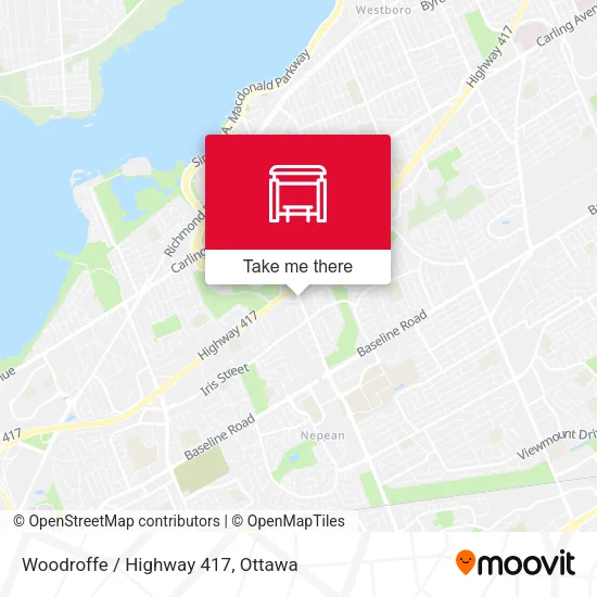 Woodroffe / Highway 417 map