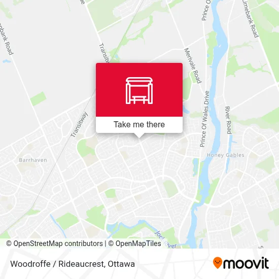 Woodroffe / Rideaucrest map