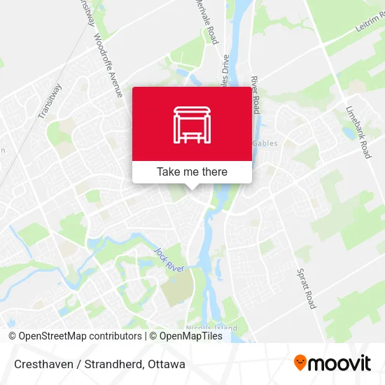 Cresthaven / Strandherd map