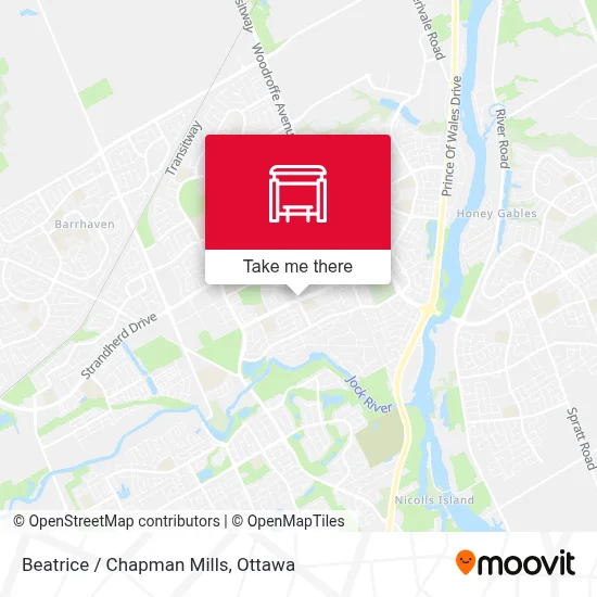 Beatrice / Chapman Mills map