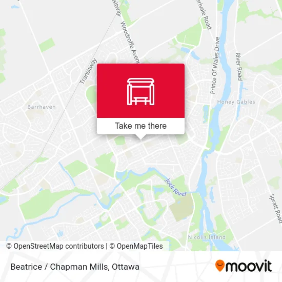 Beatrice / Chapman Mills map