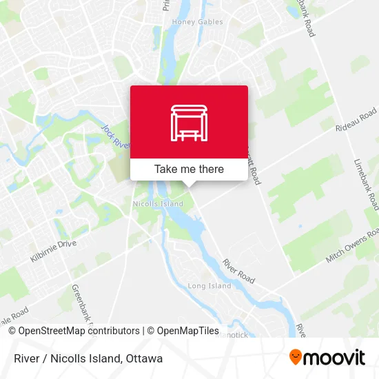 River / Nicolls Island map