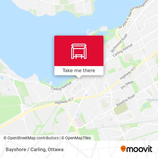 Bayshore / Carling map