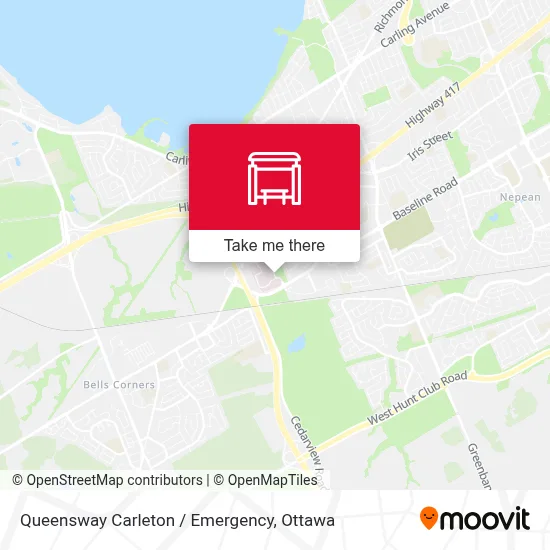 Queensway Carleton / Emergency map