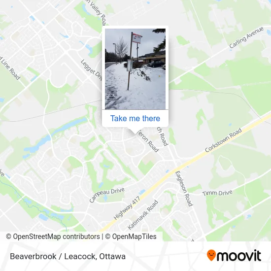 Beaverbrook / Leacock map