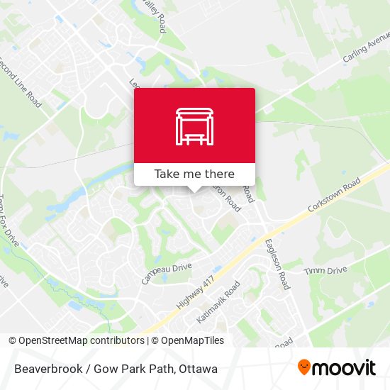 Beaverbrook / Gow Park Path map