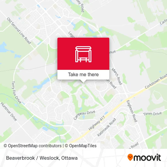 Beaverbrook / Weslock map