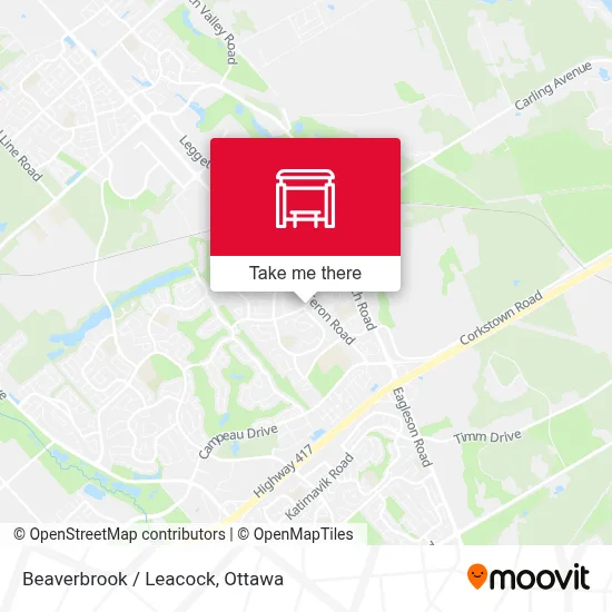 Beaverbrook / Leacock map