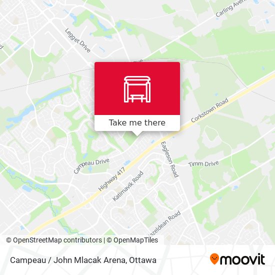 Campeau / John Mlacak Arena map