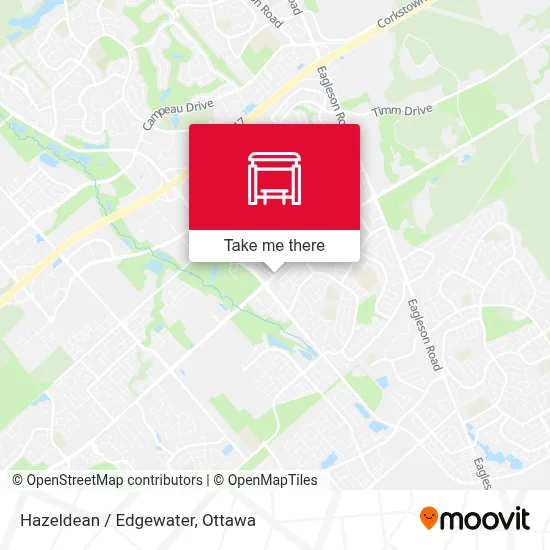 Hazeldean / Edgewater map