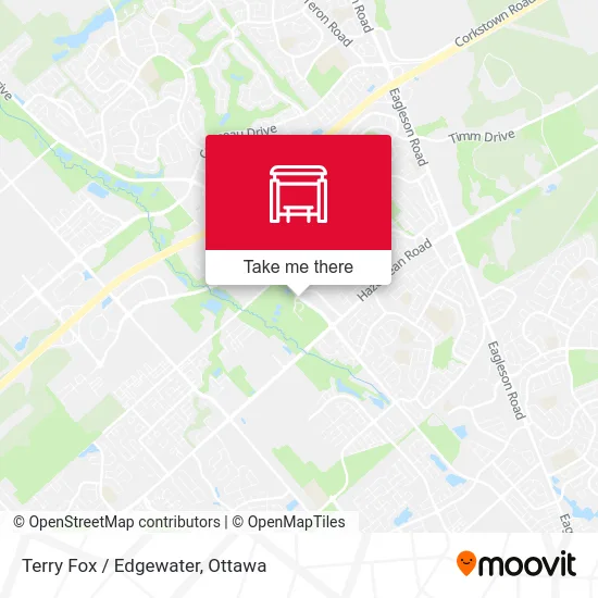 Terry Fox / Edgewater map