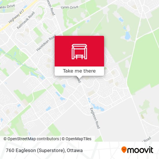760 Eagleson (Superstore) map