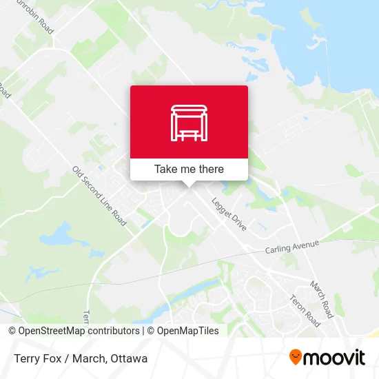 Terry Fox / March map