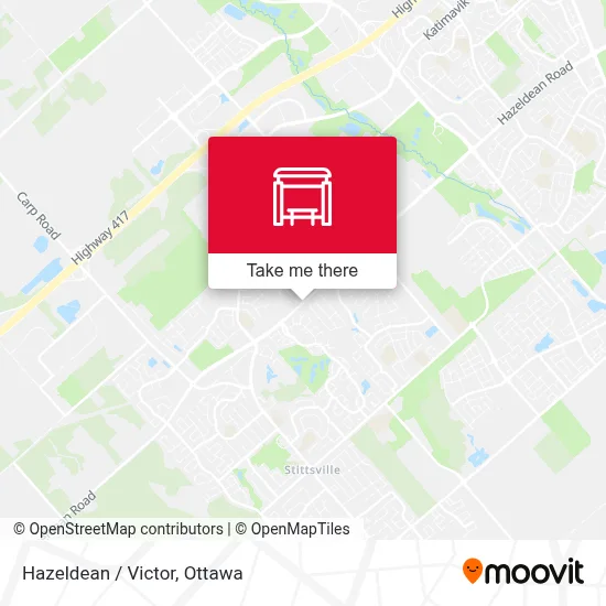 Hazeldean / Victor map