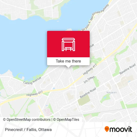 Pinecrest / Fallis map