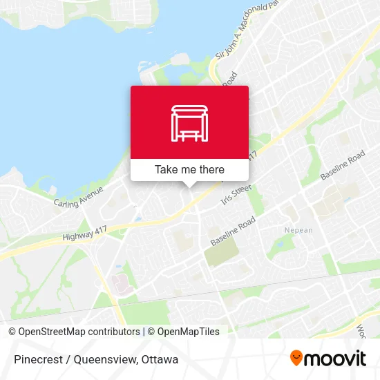 Pinecrest / Queensview map