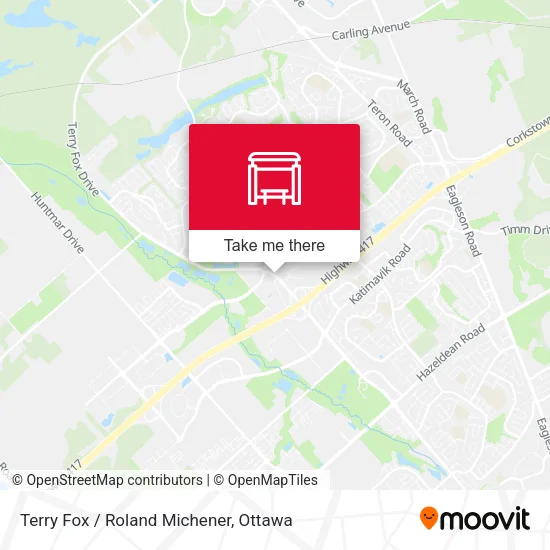Terry Fox / Roland Michener map