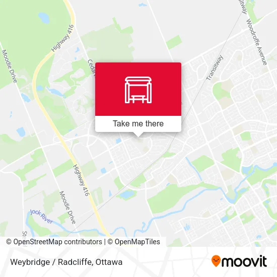 Weybridge / Radcliffe map