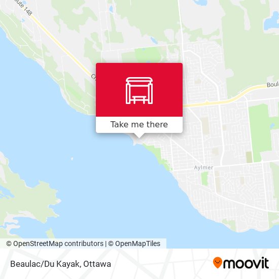 Beaulac/Du Kayak map