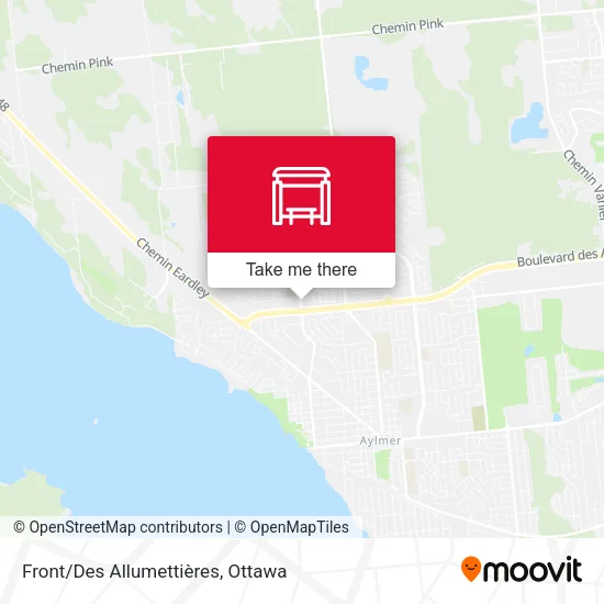 Front/Des Allumettières map