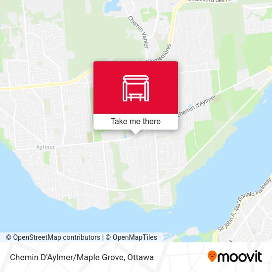 Chemin D'Aylmer/Maple Grove map