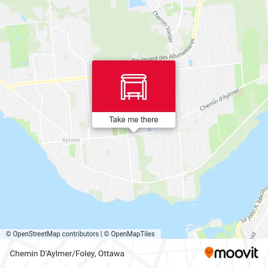 Chemin D'Aylmer/Foley map