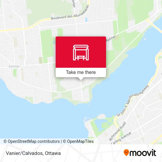 Vanier/Calvados map