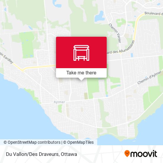 Du Vallon/Des Draveurs map