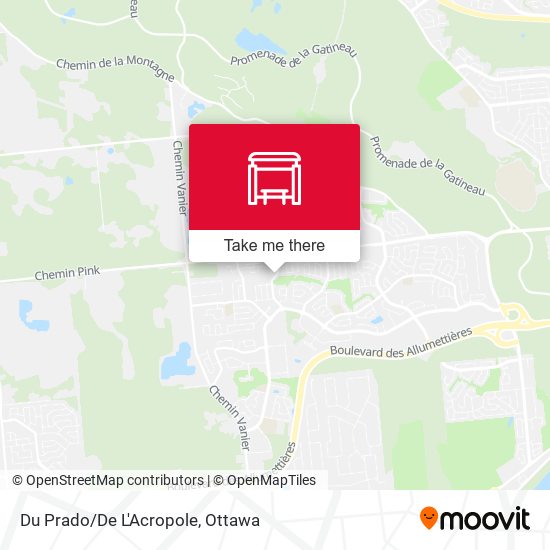 Du Prado/De L'Acropole map