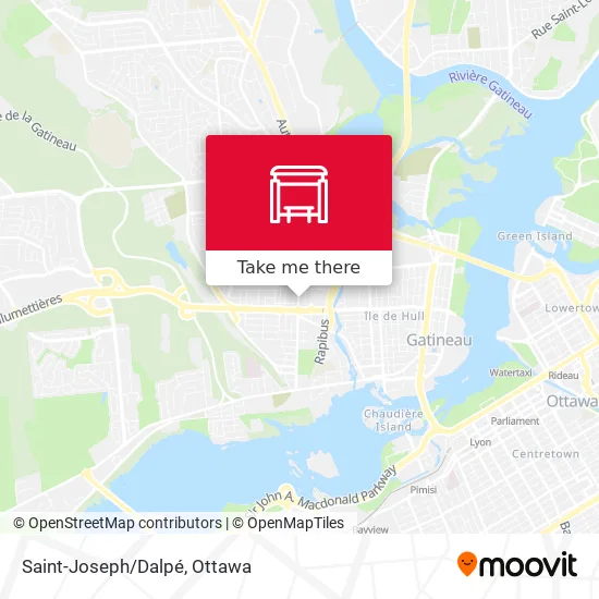 Saint-Joseph/Dalpé map