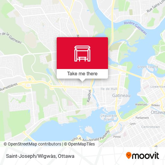Saint-Joseph/Wìgwàs map