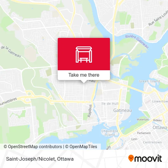 Saint-Joseph/Nicolet map