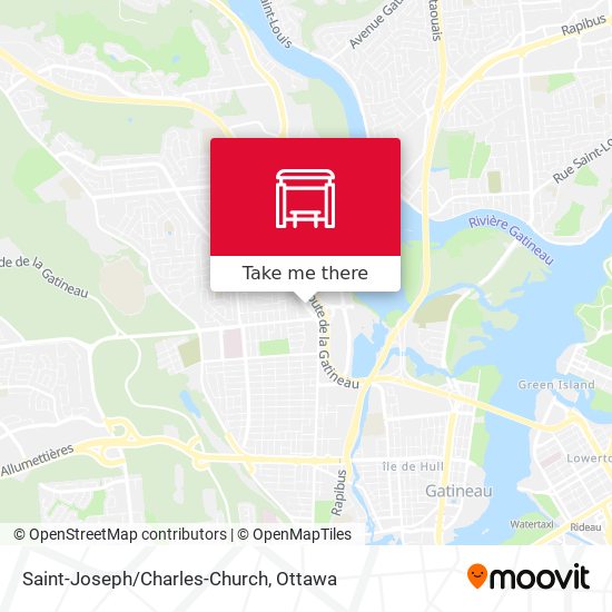 Saint-Joseph/Charles-Church map